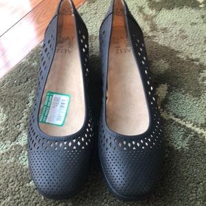 Black slip ons size 7.5. Ever worn